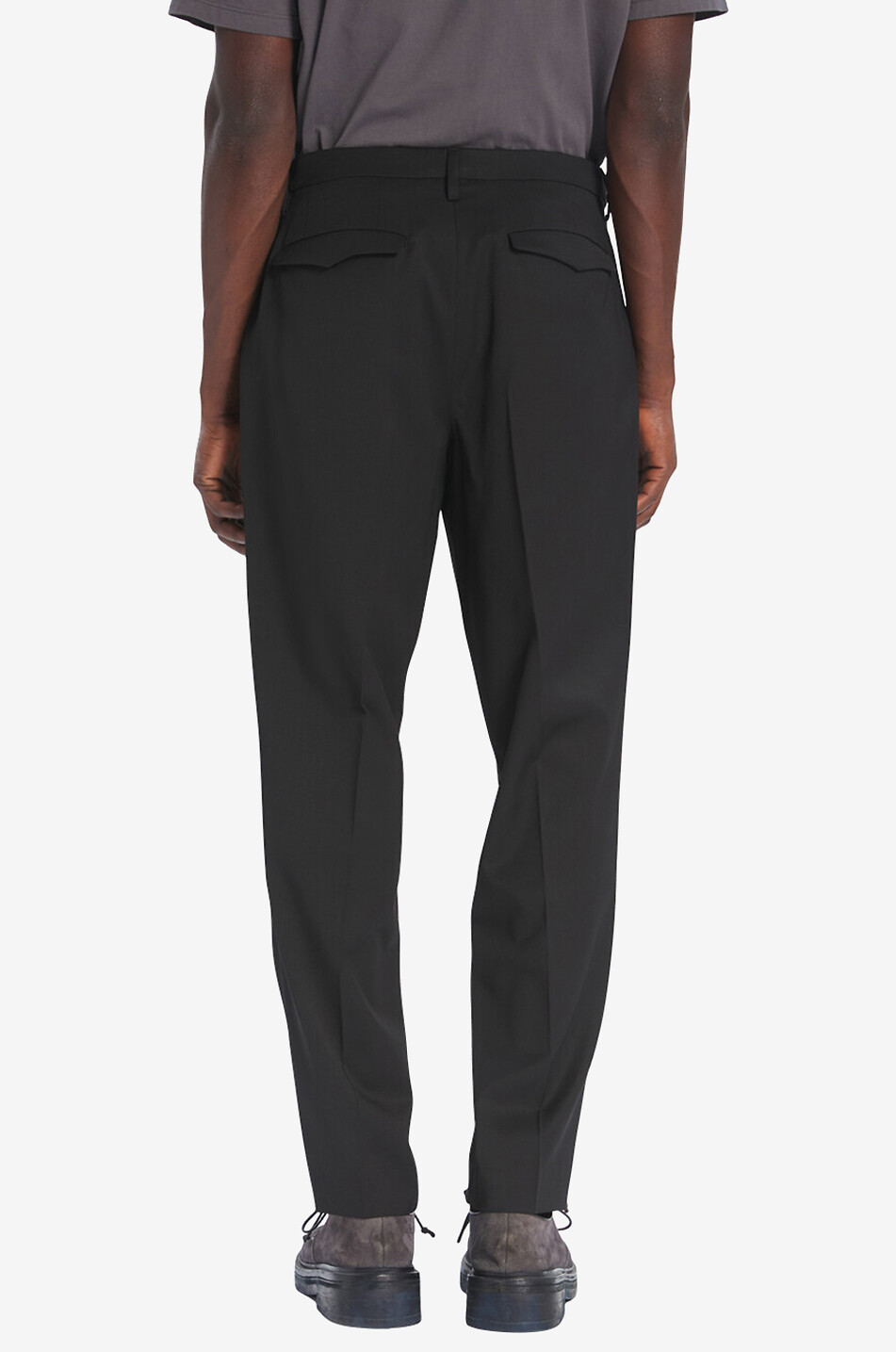 BARENA VENEZIA Masco Novento Nero virgin wool trousers Men BLACK 3