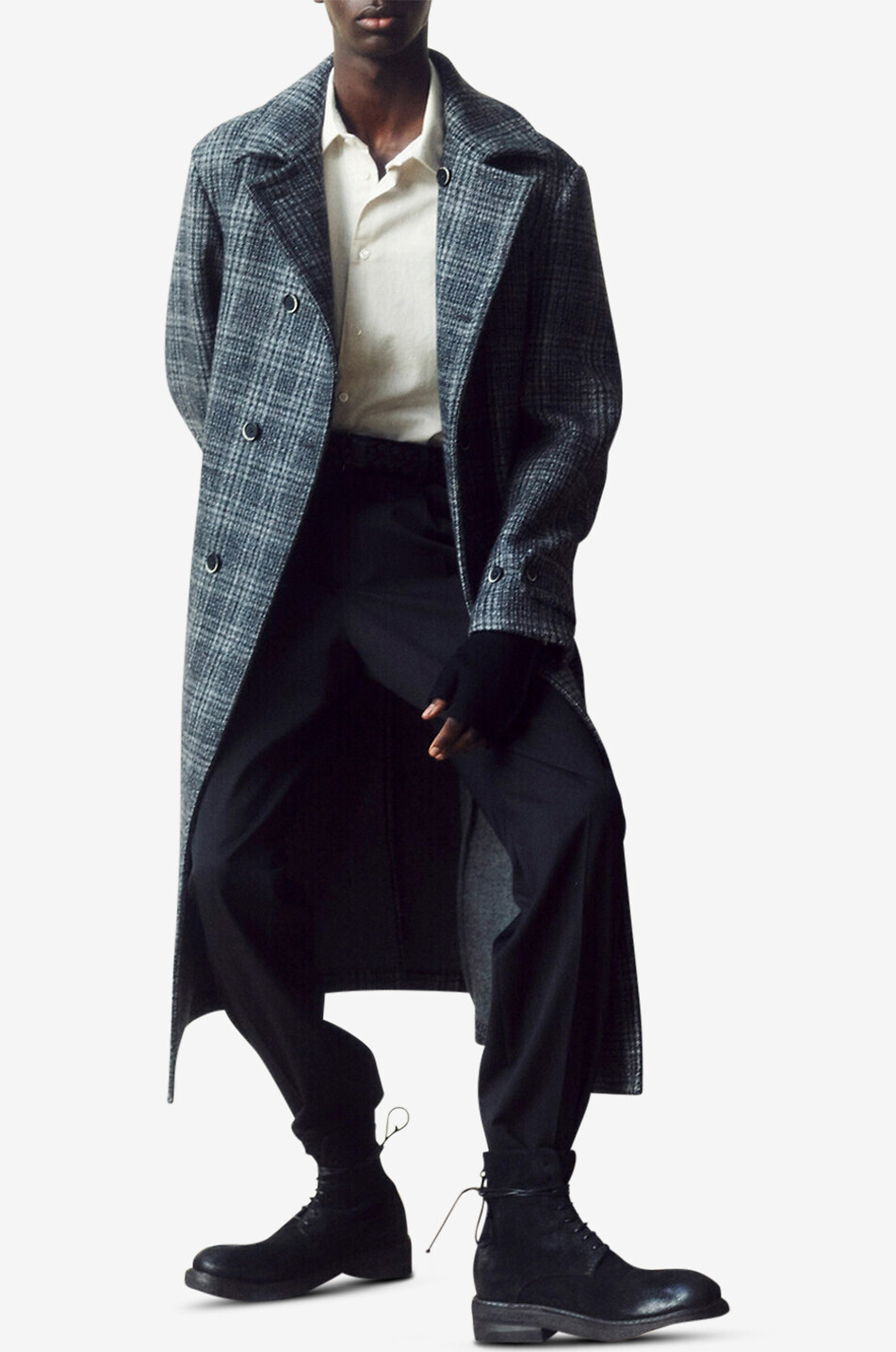 Masco Novento Nero virgin wool trousers