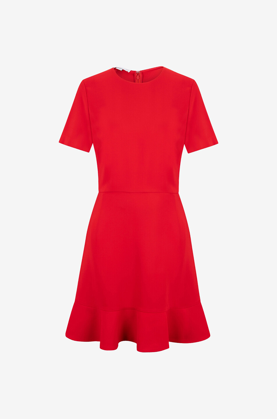 Iconic crepe peplum mini dress