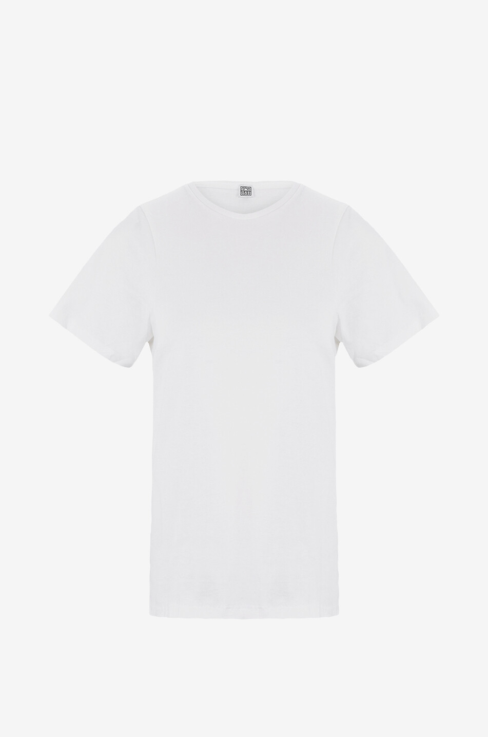 TOTEME Curved Seam organic cotton T-shirt Women EGGSHELL 1