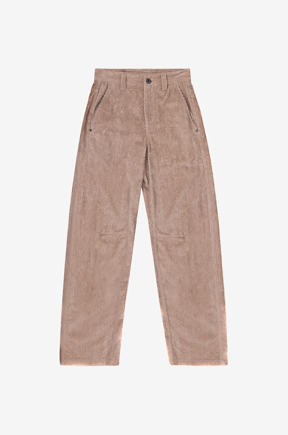 BRUNELLO CUCINELLI Monile corduroy trousers with waistband tucks Women BROWN 1