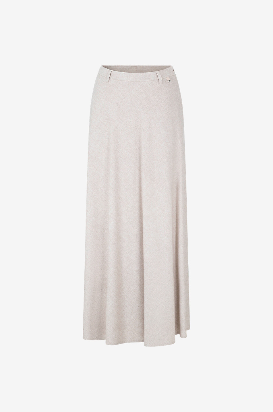 HERNO Langer Rock aus fliessender Viskose Resort Damen Hellbeige 1