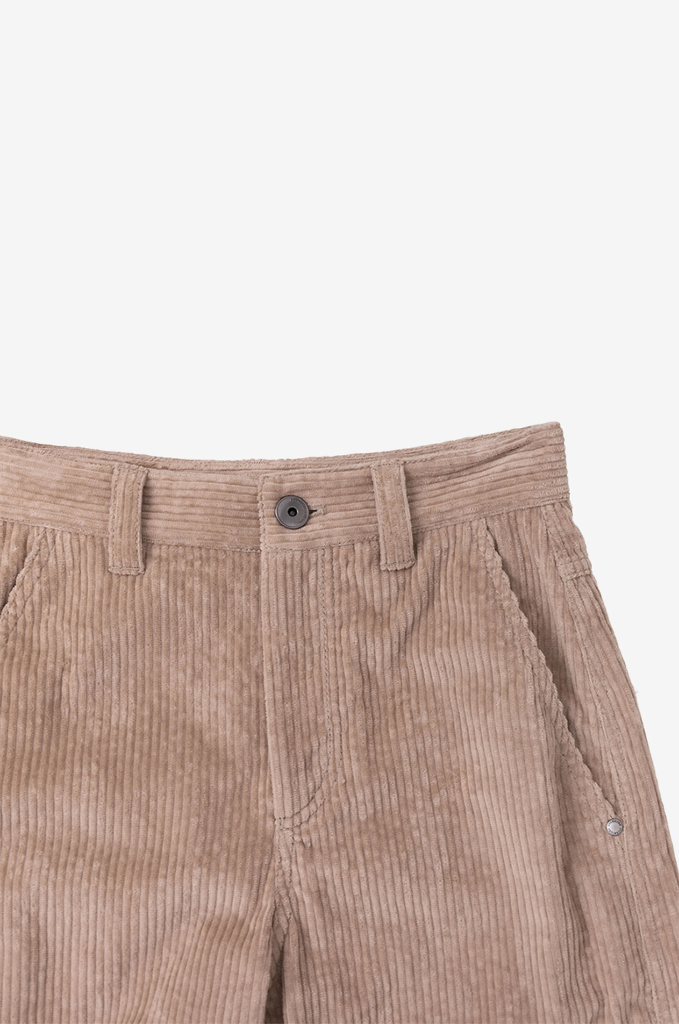 BRUNELLO CUCINELLI Monile corduroy trousers with waistband tucks Women BROWN 3