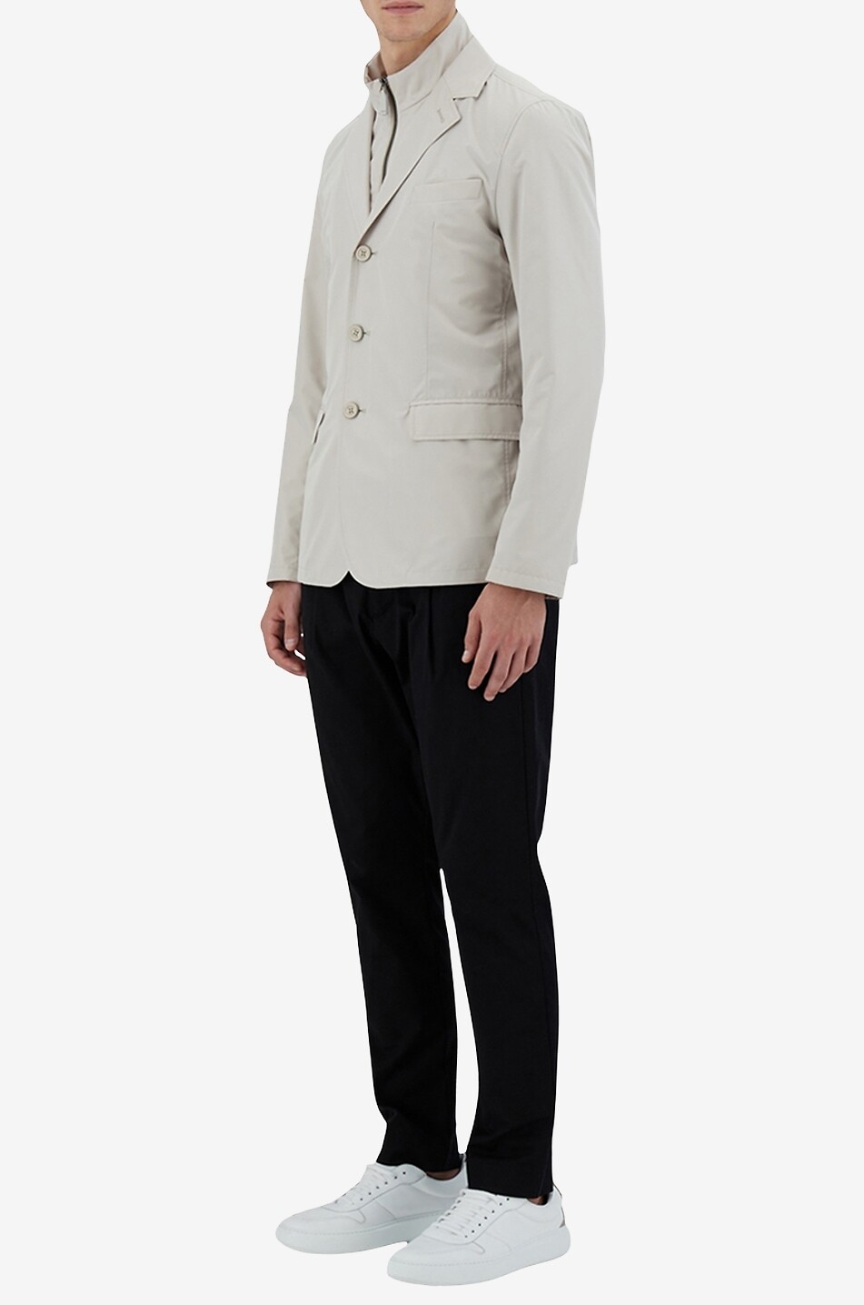 HERNO Blazer with down parts Men Light beige 4