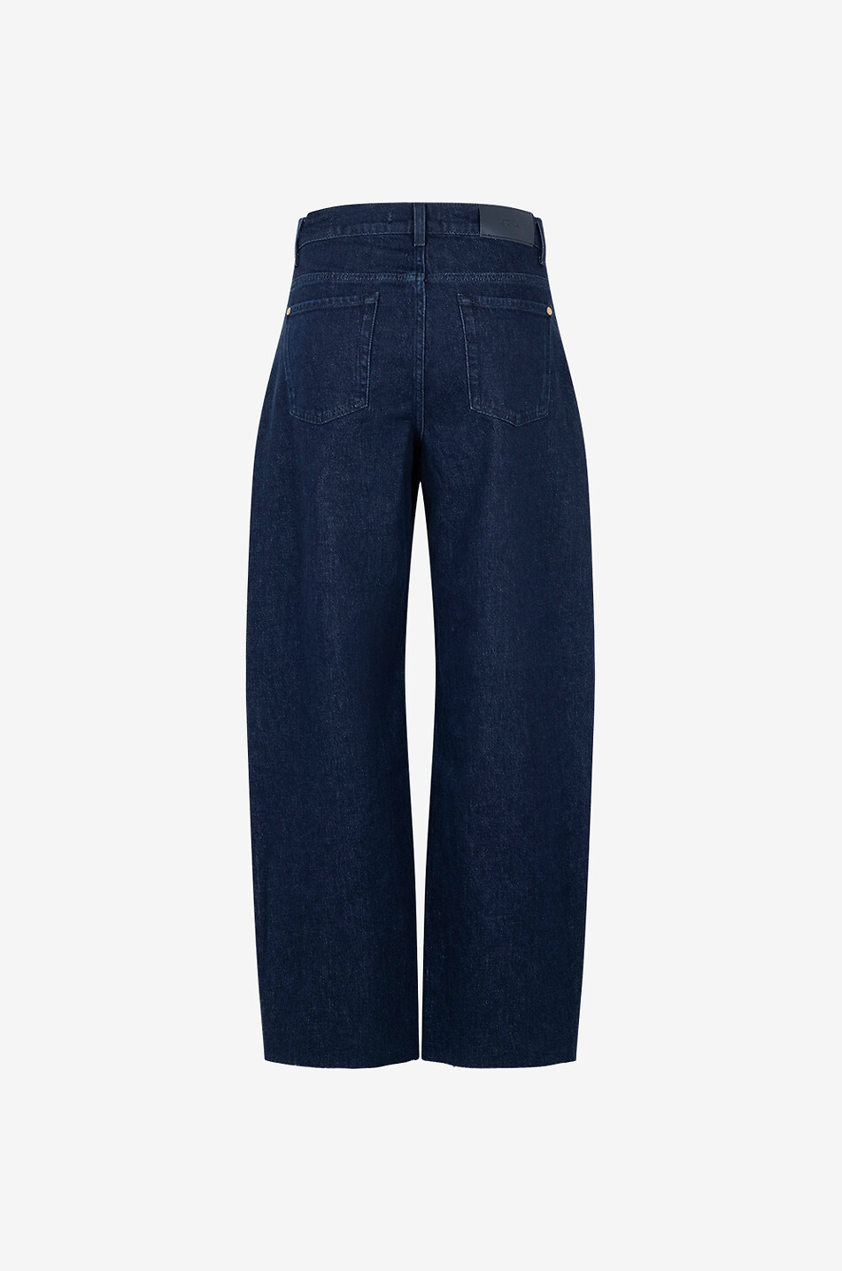 7 FOR ALL MANKIND Bonnie Curvilinear dark-washed denim wide-leg jeans Women DARK BLUE 2