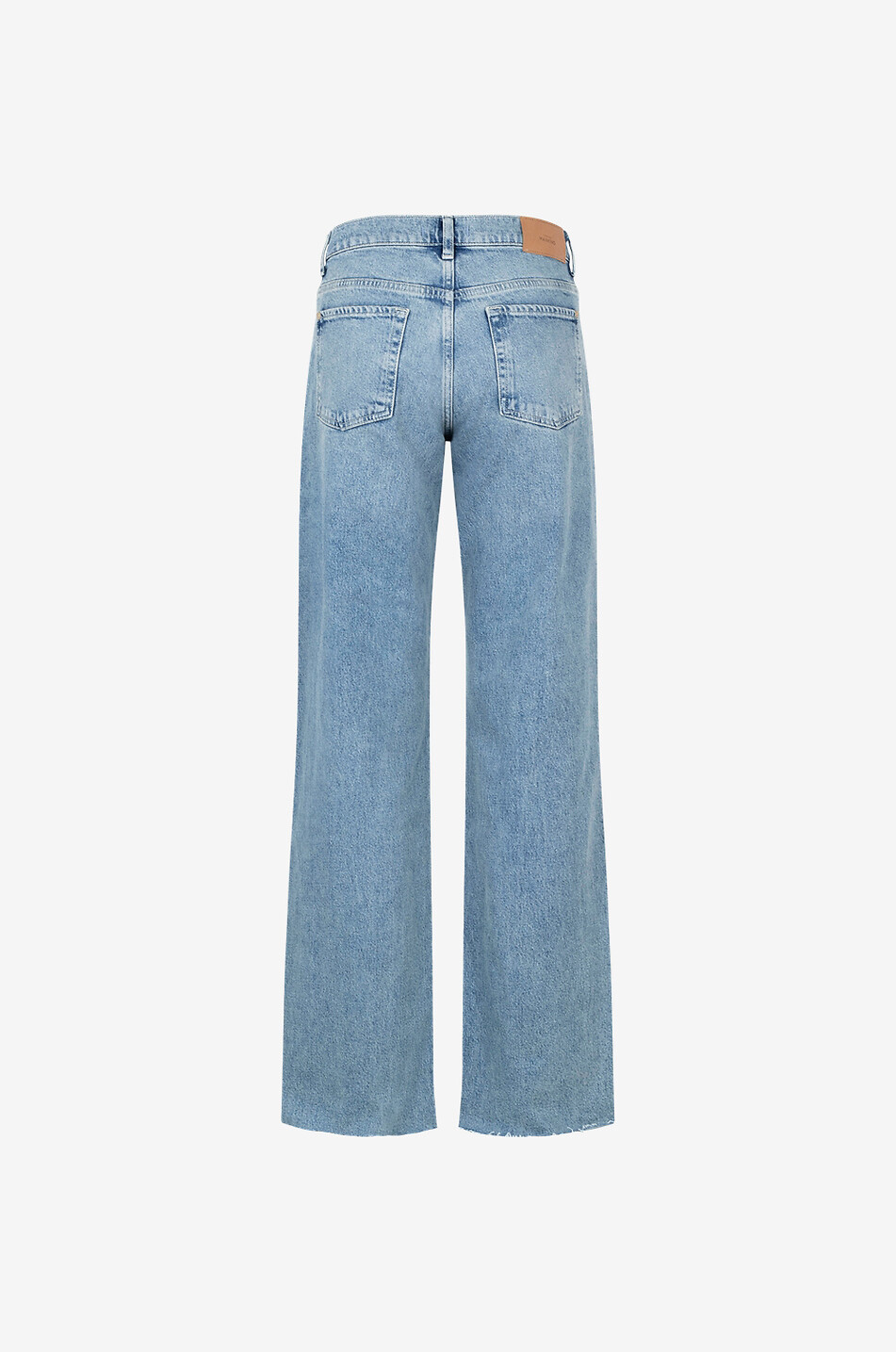 Gerade Jeans mit hoher Taille aus hellem Baumwolldenim Tess