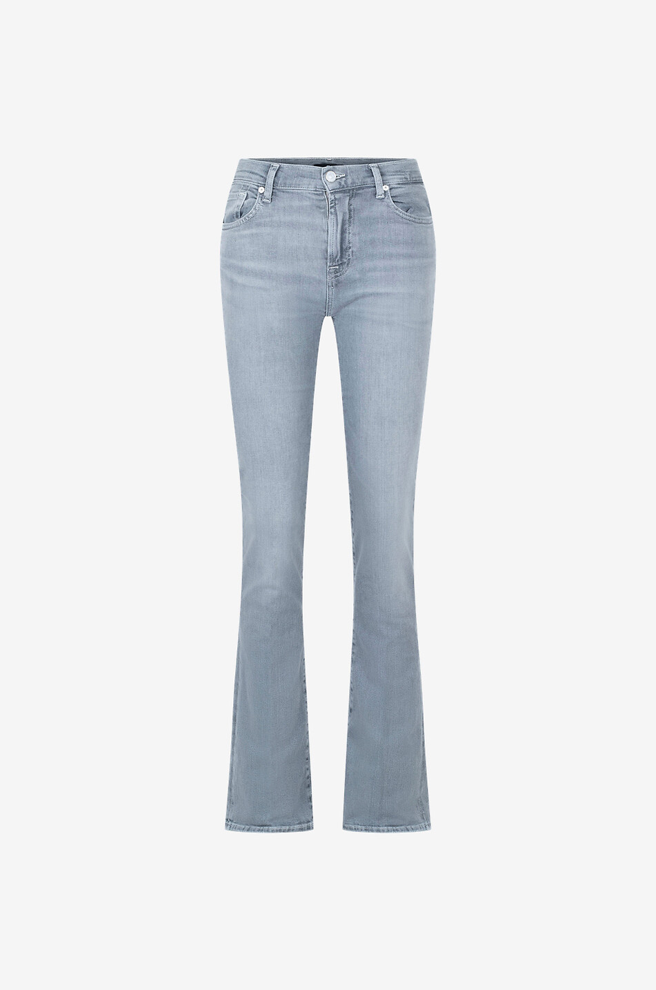 7 FOR ALL MANKIND Jeans mit ausgestelltem Bein aus Baumwolle Bootcut Slim Illusion Damen GRAU 1