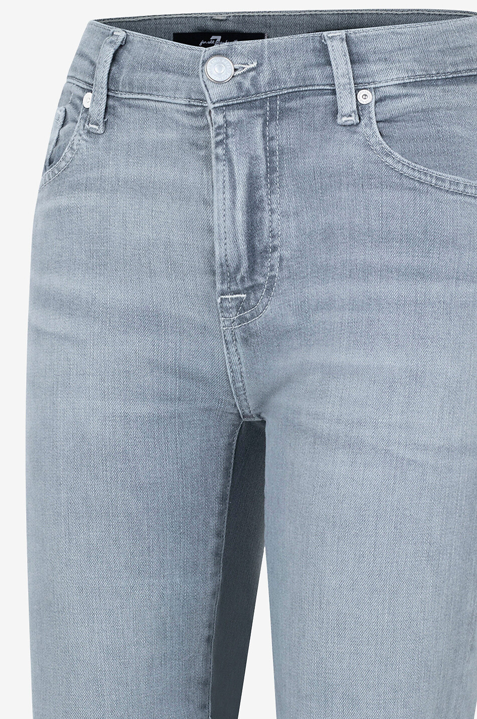 7 FOR ALL MANKIND Jeans mit ausgestelltem Bein aus Baumwolle Bootcut Slim Illusion Damen GRAU 3
