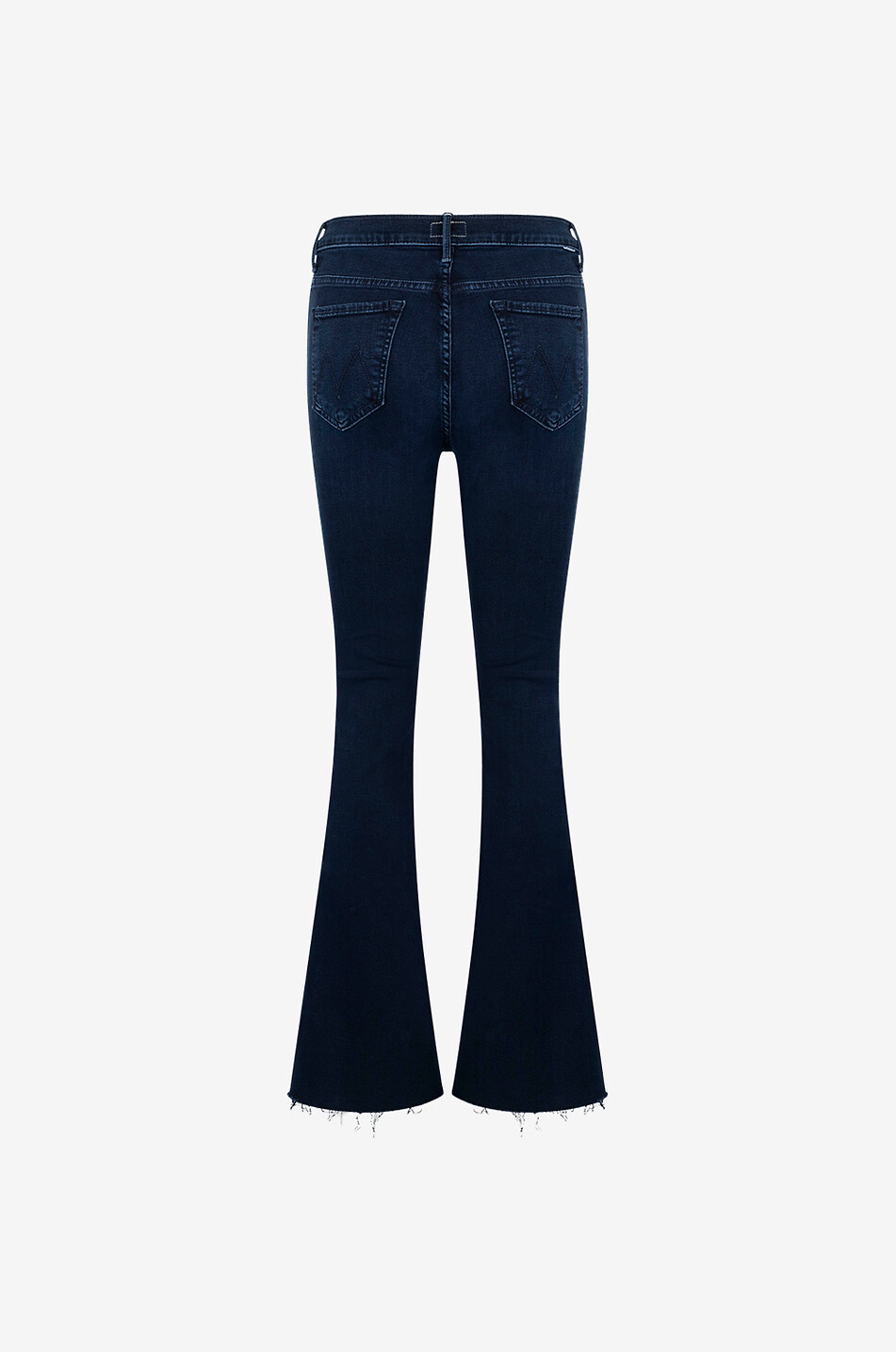 MOTHER Jeans mit ausgestelltem Bein aus Baumwolle The Weekender Fray Damen DUNKELBLAU 2