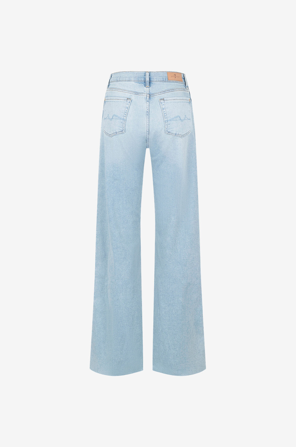 7 FOR ALL MANKIND Helle Jeans mit weitem Bein aus Baumwoll- und Modal-Denim Lotta Damen HELLBLAU 2