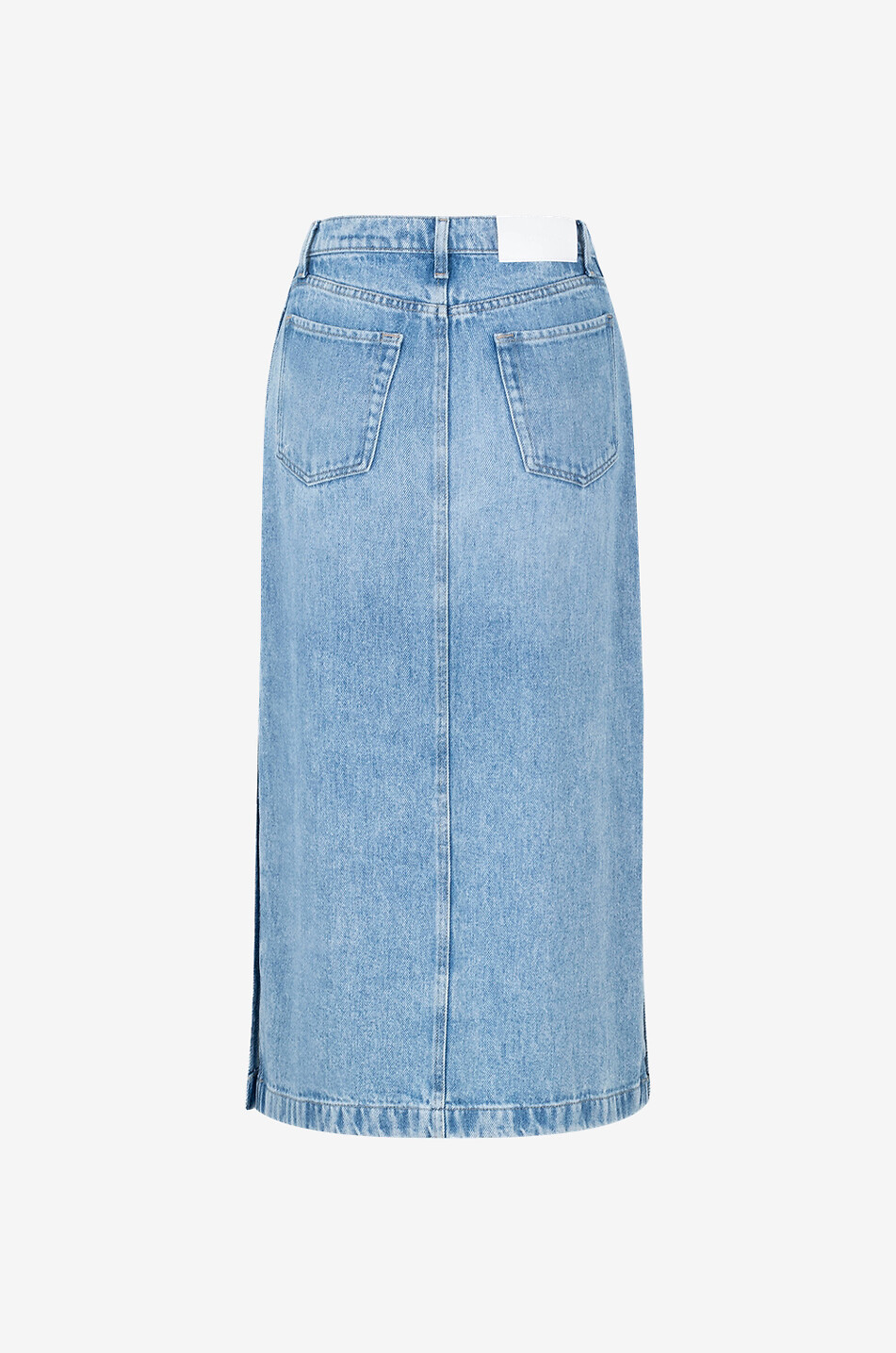 7 FOR ALL MANKIND Jupe midi en denim clair Abyss Femme BLEU CLAIR 2