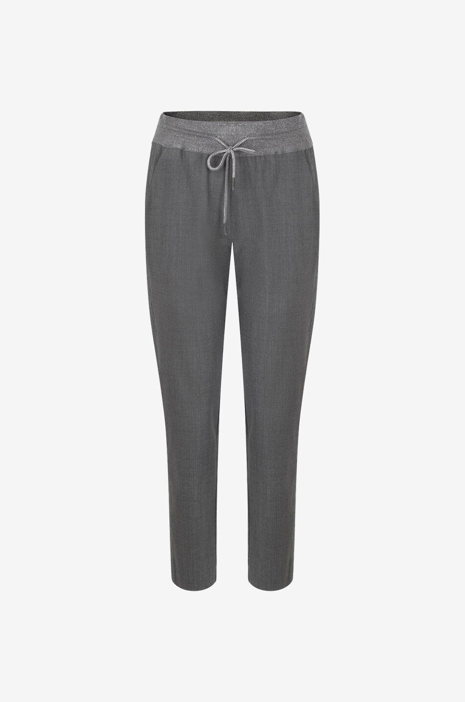 PANICALE Pantalon carotte en laine vierge Femme MARRON 1