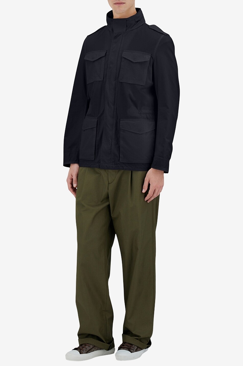 HERNO Parka aus Baumwolle Tigri Military Herren DUNKELBLAU 4