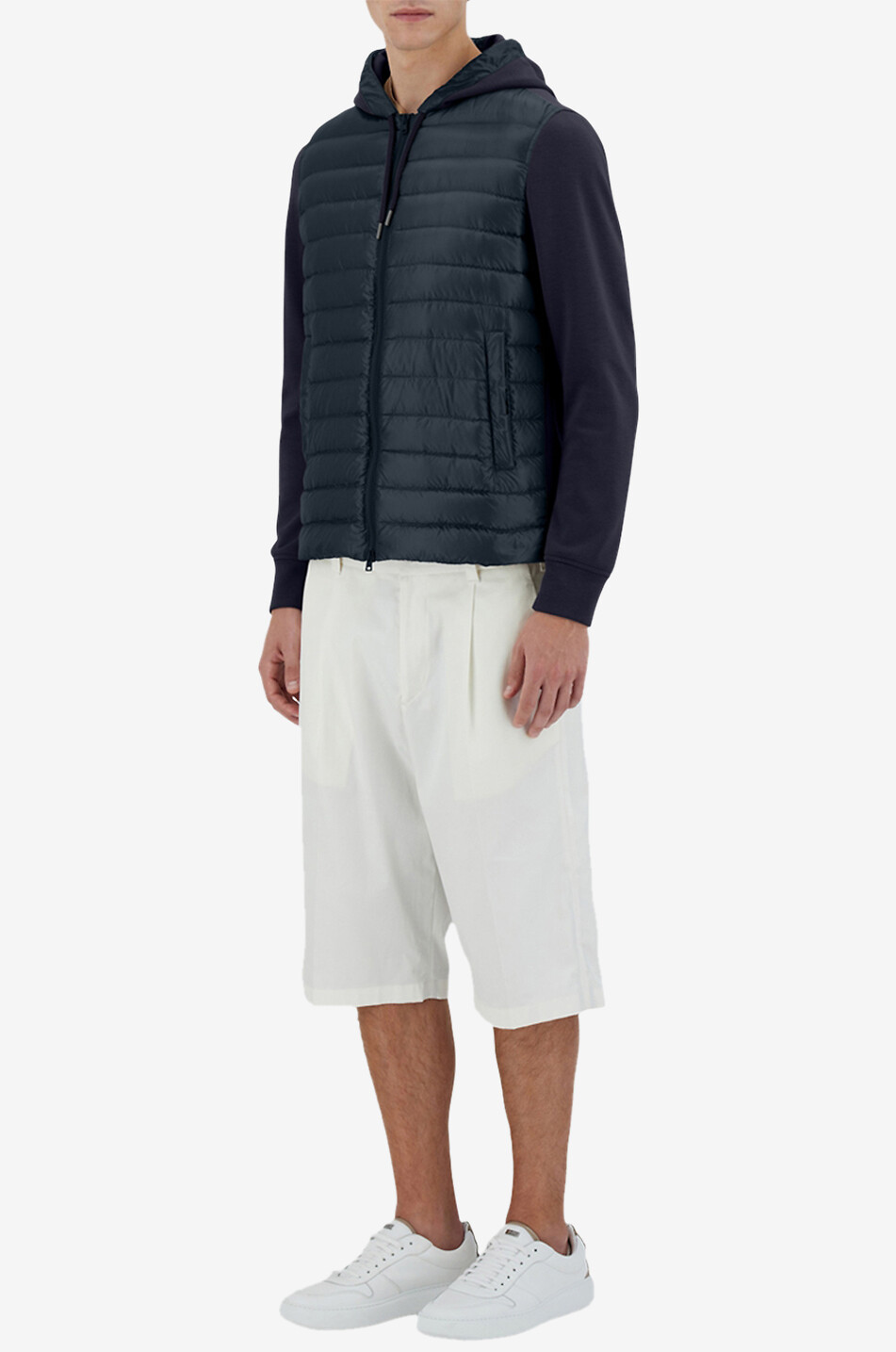 HERNO Leichte Daunenjacke aus Sweat-Material und Nylon Ultralight Herren DUNKELBLAU 4