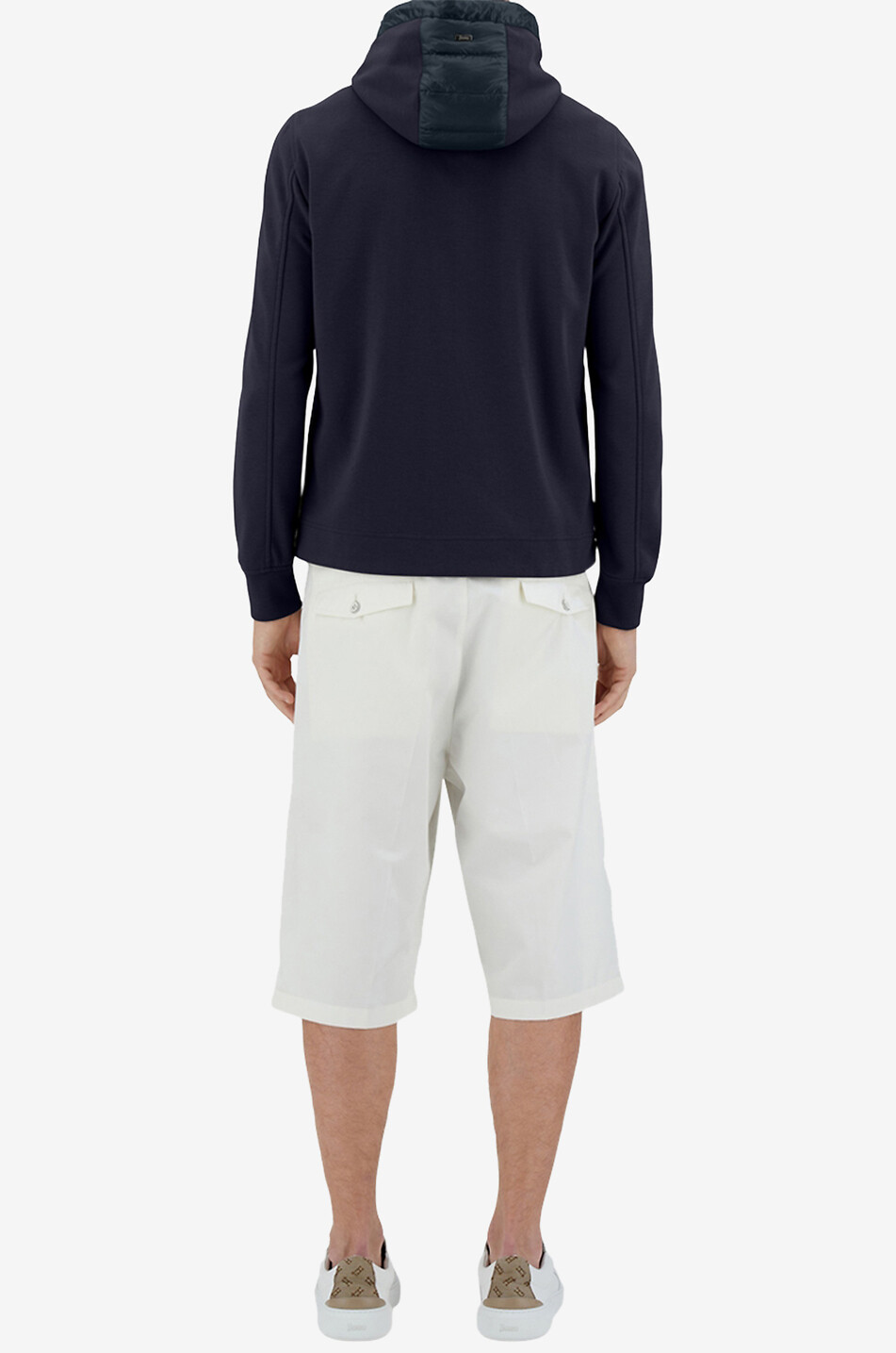 HERNO Leichte Daunenjacke aus Sweat-Material und Nylon Ultralight Herren DUNKELBLAU 5