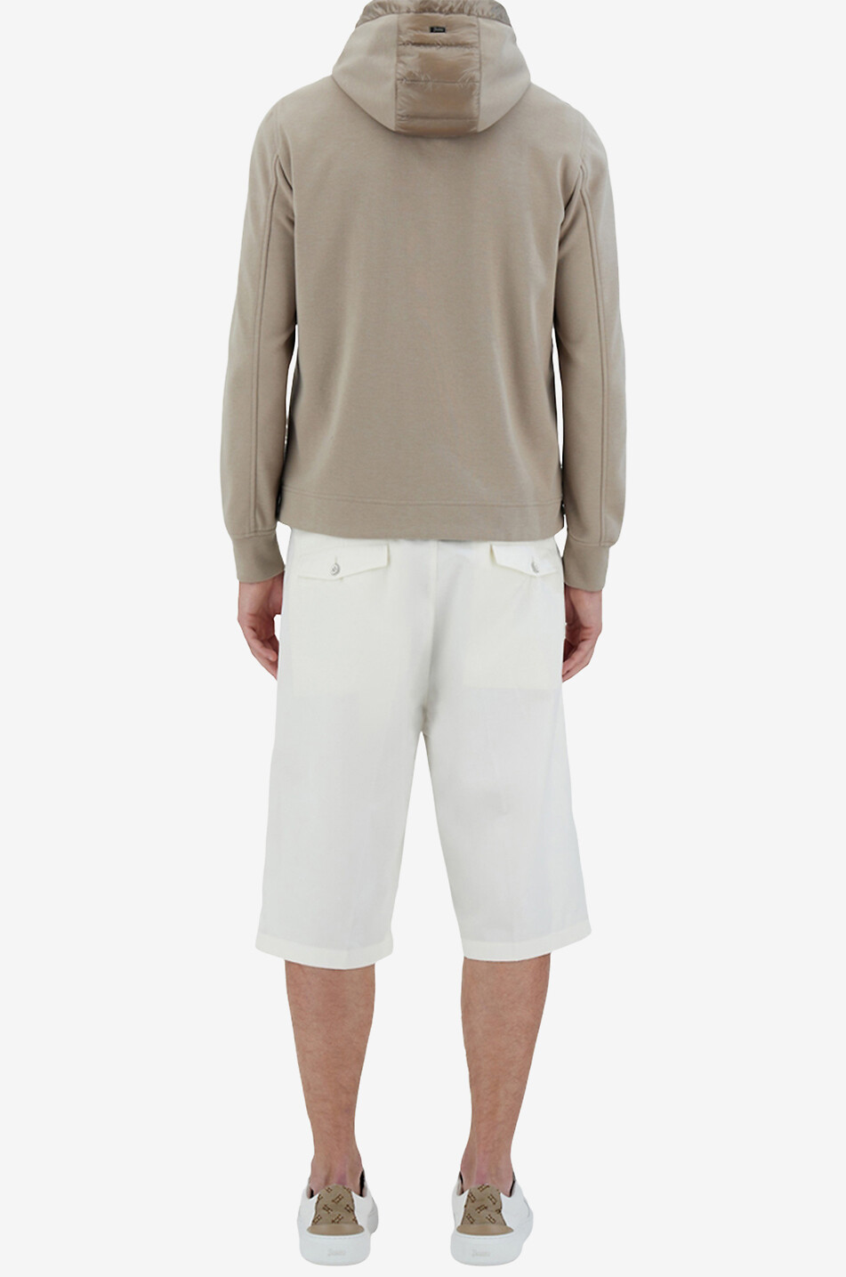 HERNO Leichte Daunenjacke aus Sweat-Material und Nylon Ultralight Herren BRAUN 5
