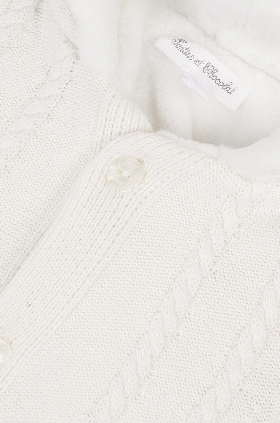 Strick-Overall mit Plüschfutter für Babys