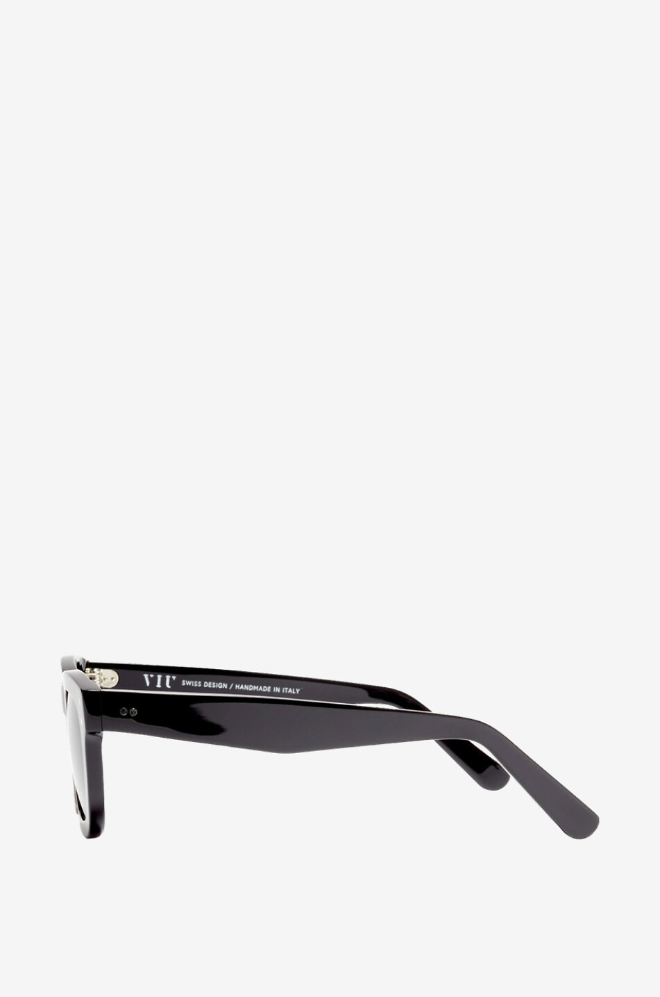 VIU Lunettes de soleil rectangulaires en acétate The Novelist Homme NOIR 3