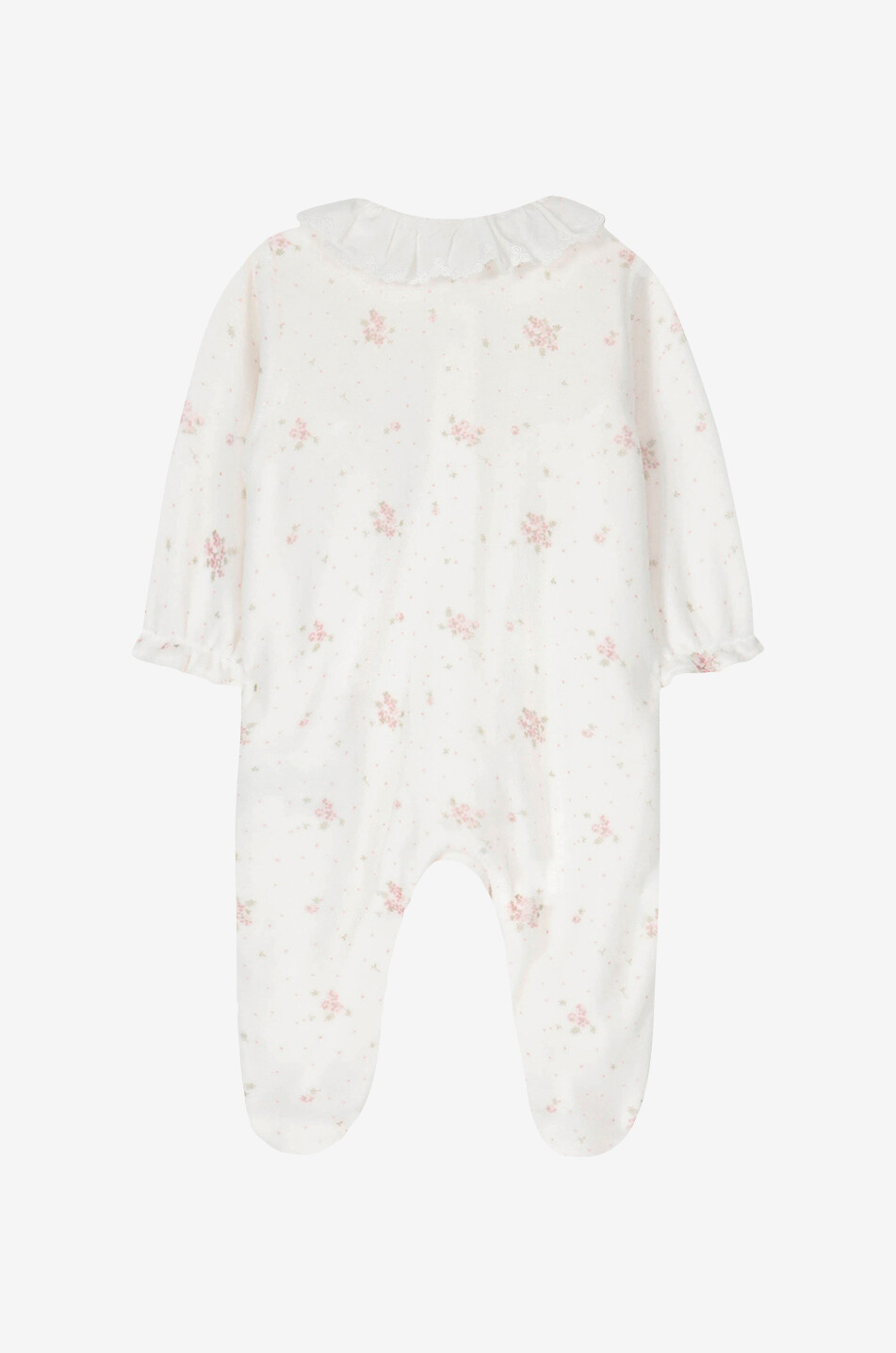 TARTINE ET CHOCOLAT Pyjama für Babys aus geblümtem Samt Baby WEISS 2