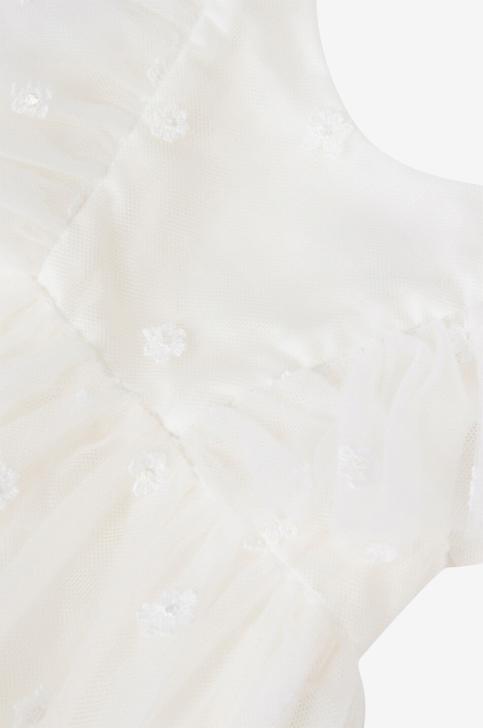 TARTINE ET CHOCOLAT Baby-Festkleid aus besticktem Tüll Baby WEISS 3