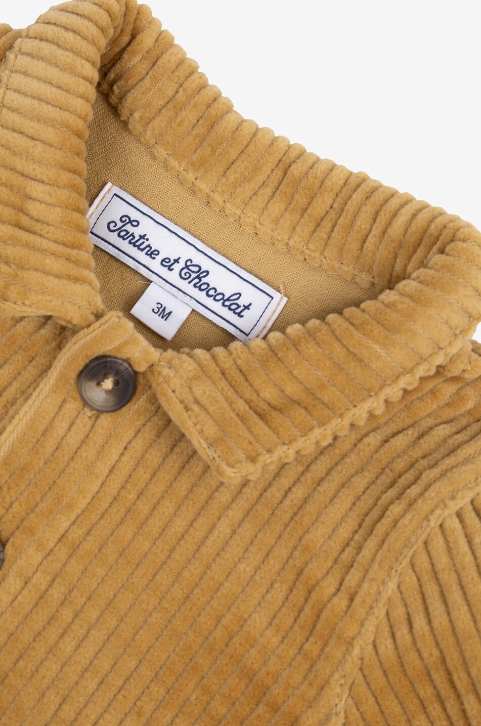 Hemdjacke für Babys aus Cordsamt