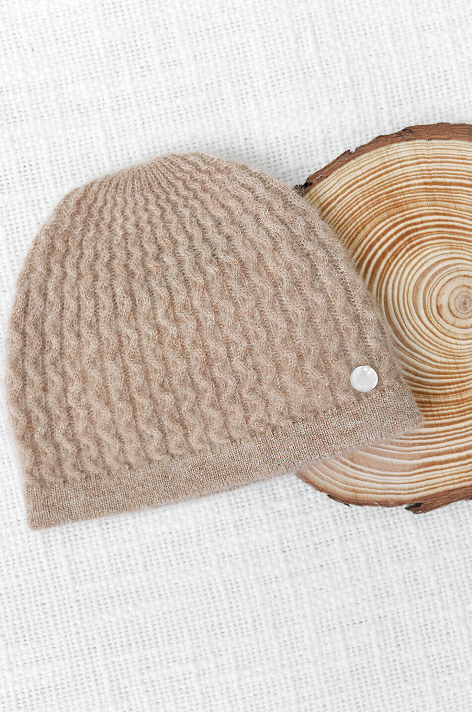 Baby cable-knit beanie