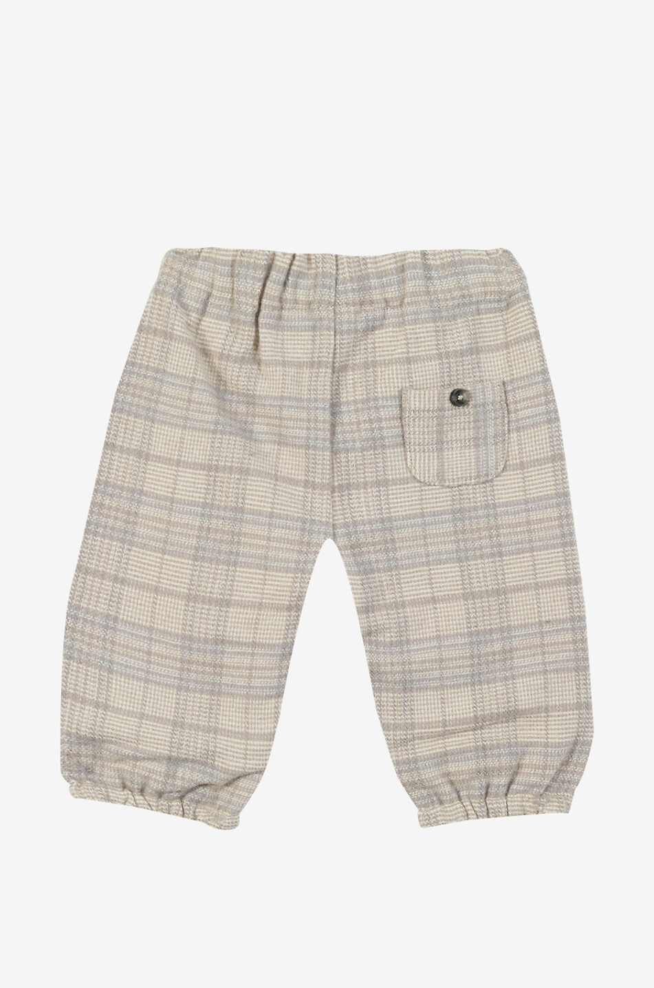 TARTINE ET CHOCOLAT Karierte Hose für Babys aus Flanell Baby Hellbeige 1