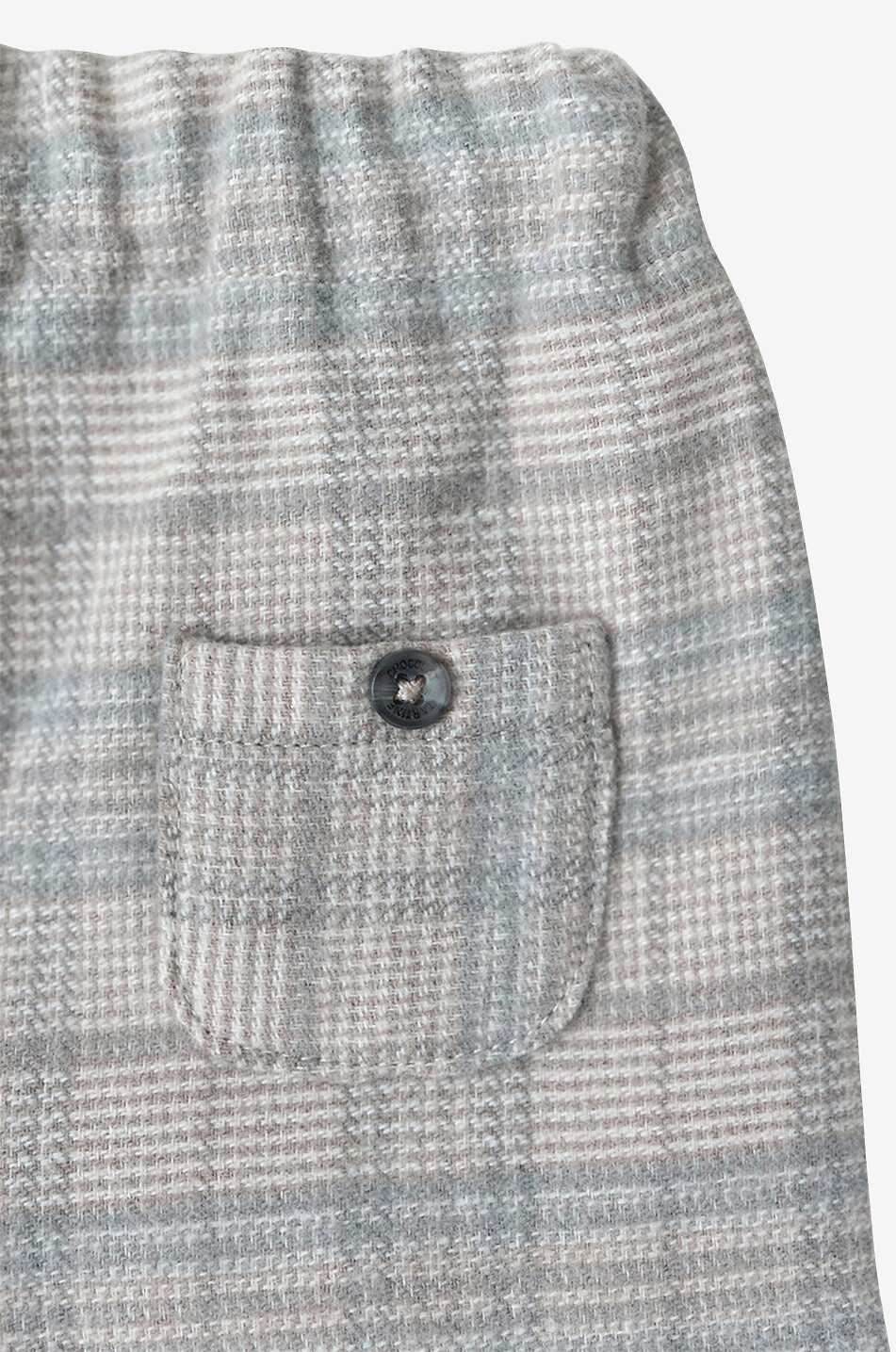 Baby flannel checked trousers