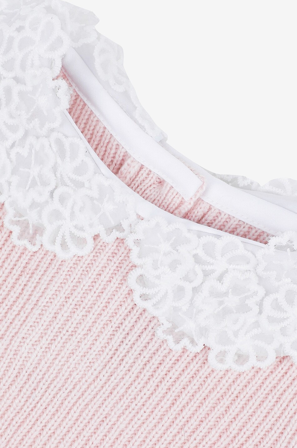 TARTINE ET CHOCOLAT Pullover für Babys mit Klöppelspitzekragen Baby HELLROSA 3