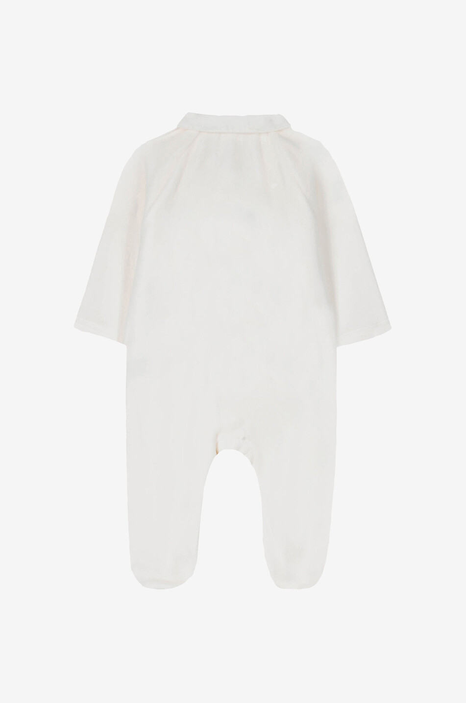 TARTINE ET CHOCOLAT Pyjama bébé en velours brodé lapins ABCD Unisexe BLANC 2