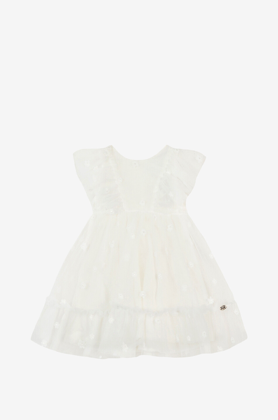 Baby-Festkleid aus besticktem Tüll