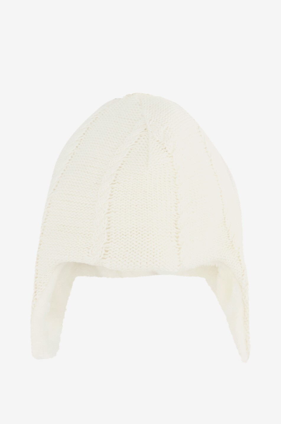 Baby-Zopstrickmütze mit Plüschfutter