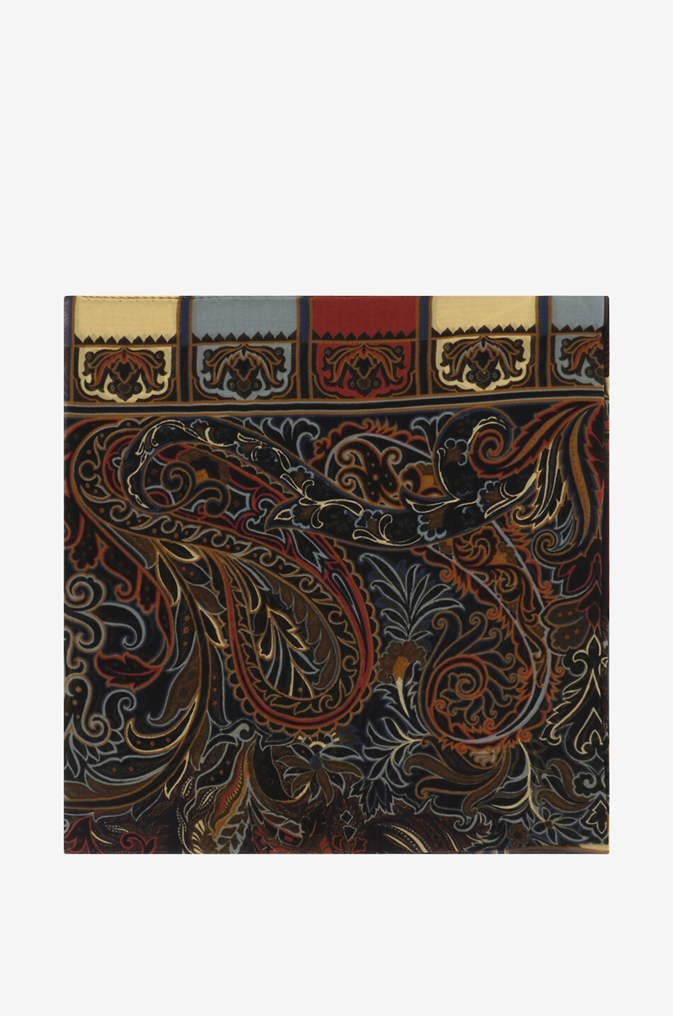 ETRO Paisley patterned large silk chiffon shawl Women MULTI COLOURED 1