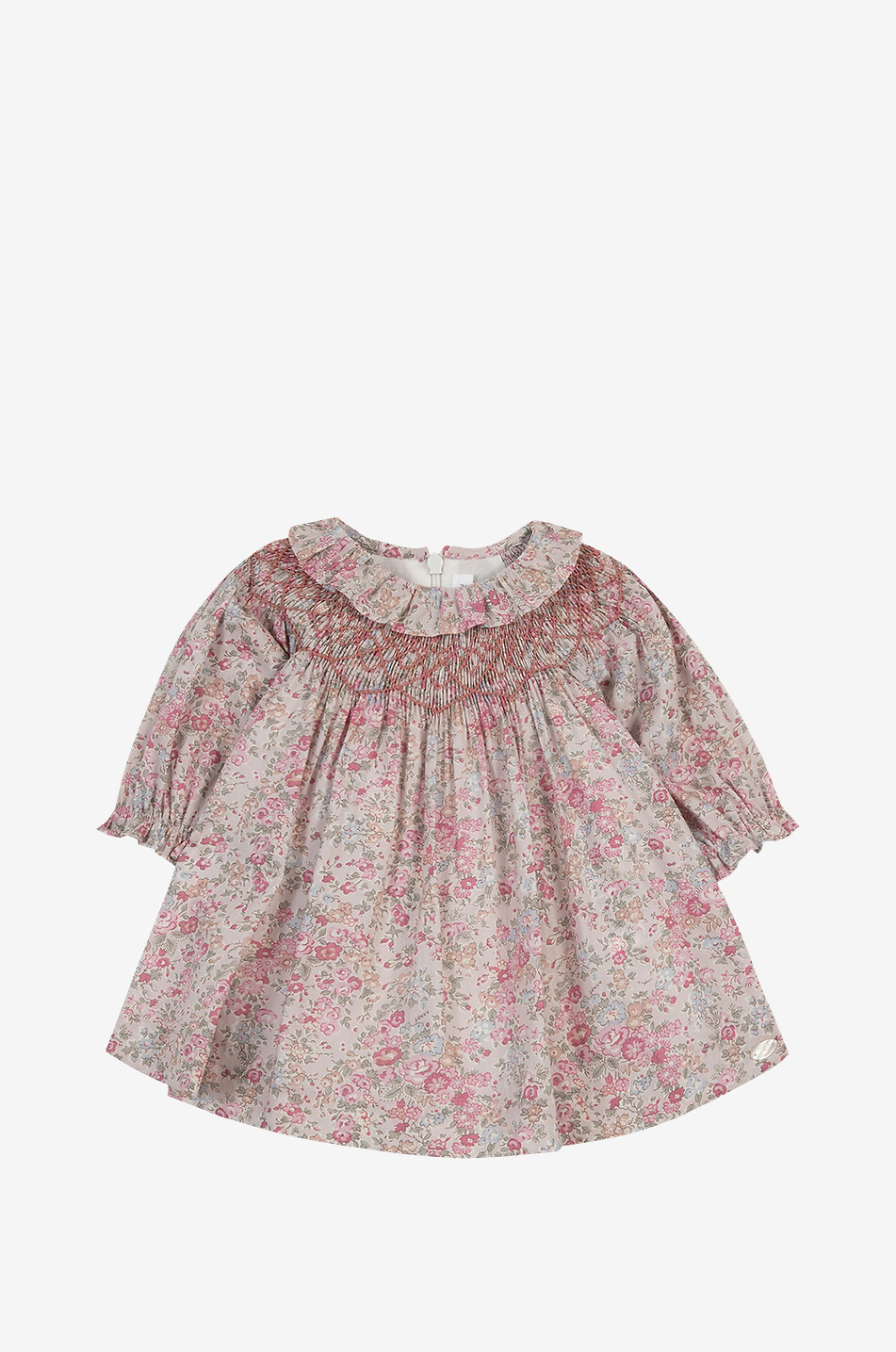 Gesmoktes geblümtes Babykleid