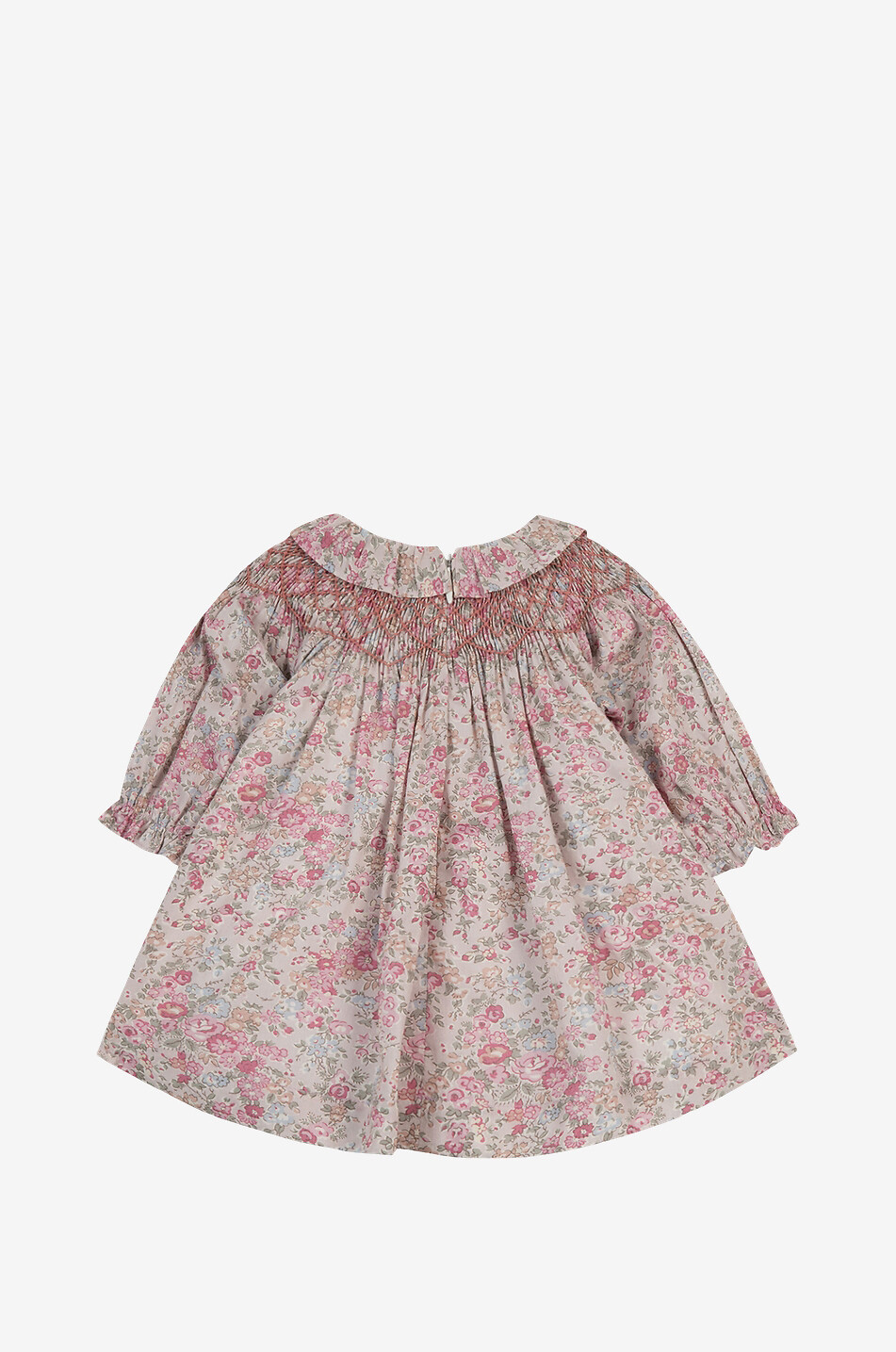 Gesmoktes geblümtes Babykleid