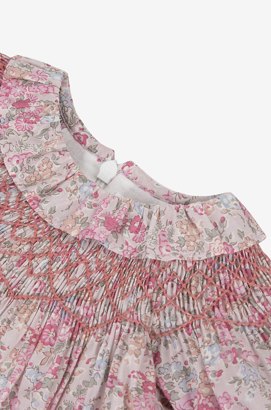 Gesmoktes geblümtes Babykleid