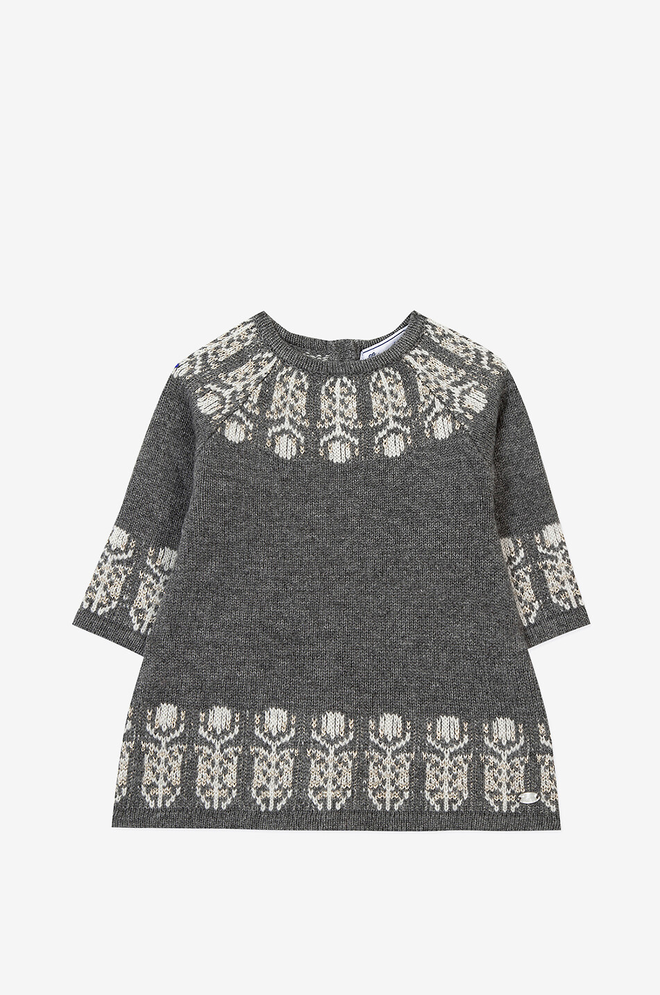 Jacquard-Strickkleid für Babys