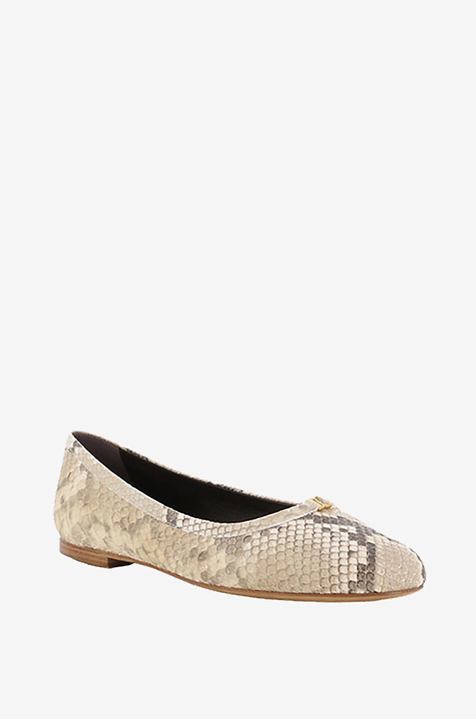 Ballerines en cuir effet python Marcie