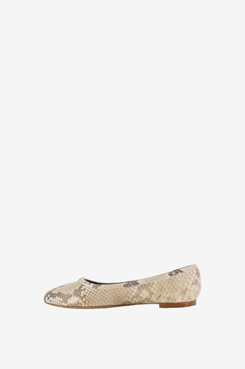 CHLOE Ballerines en cuir effet python Marcie Femme BEIGE 3
