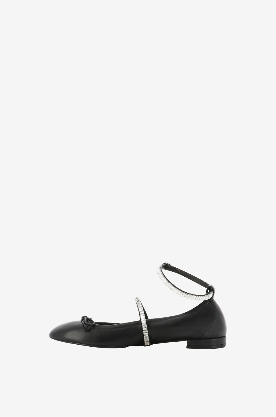STUART WEITZMAN Stefanie strappy nappa leather ballet flats Women BLACK 3
