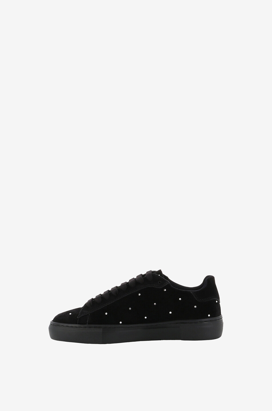 FABIANA FILIPPI Dalila crystal-embellished suede low-top sneakers Women BLACK 3