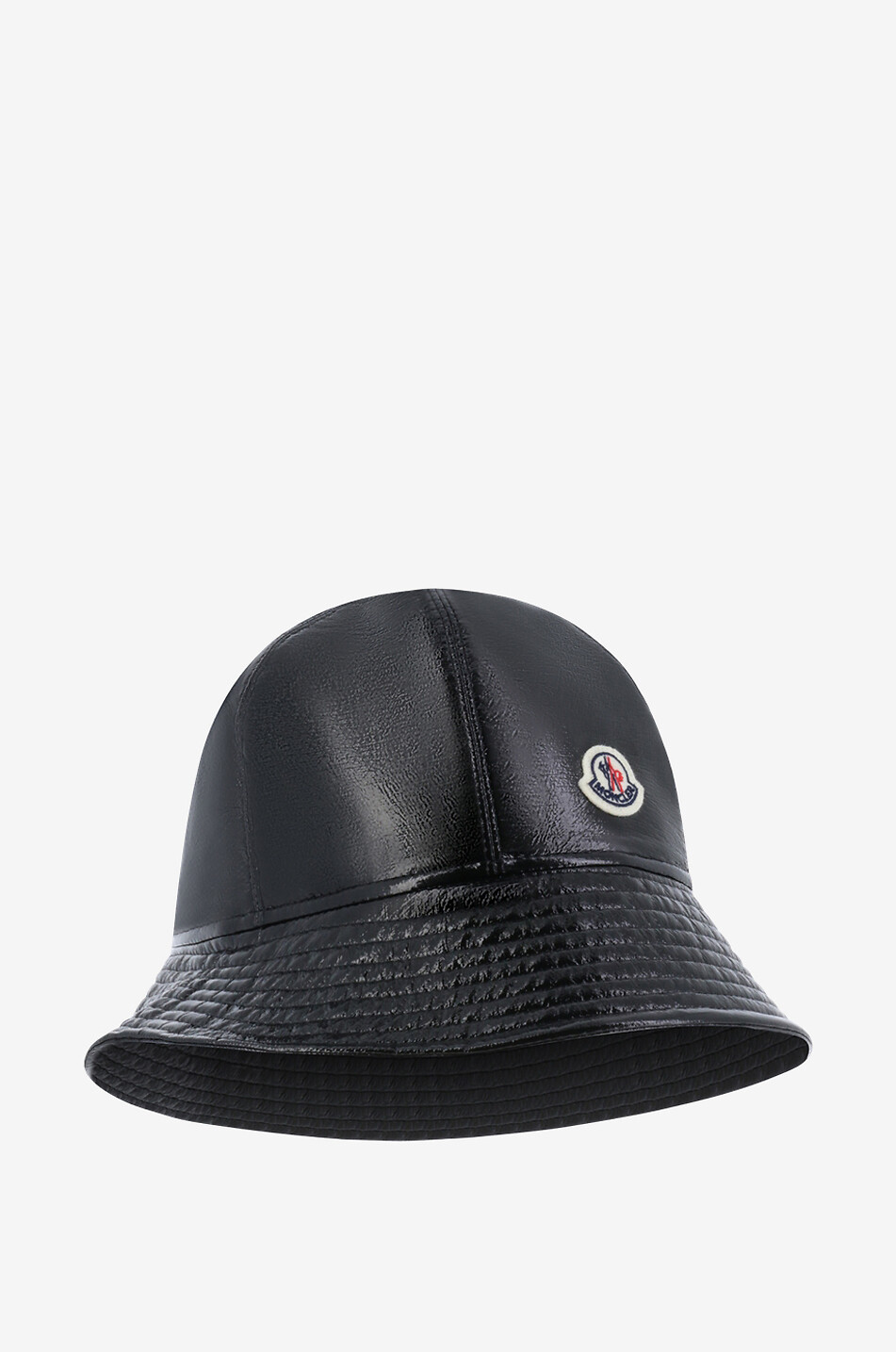 Leather effect nylon shiny bucket hat MONCLER Bongenie