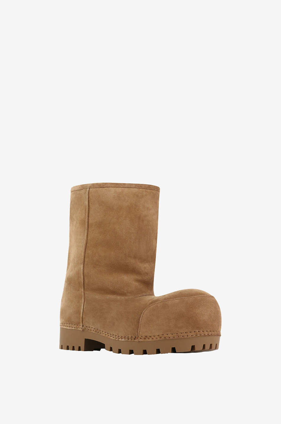 Bottines en daim rembourrees Alaska Fur Low Boot BALENCIAGA Bongenie