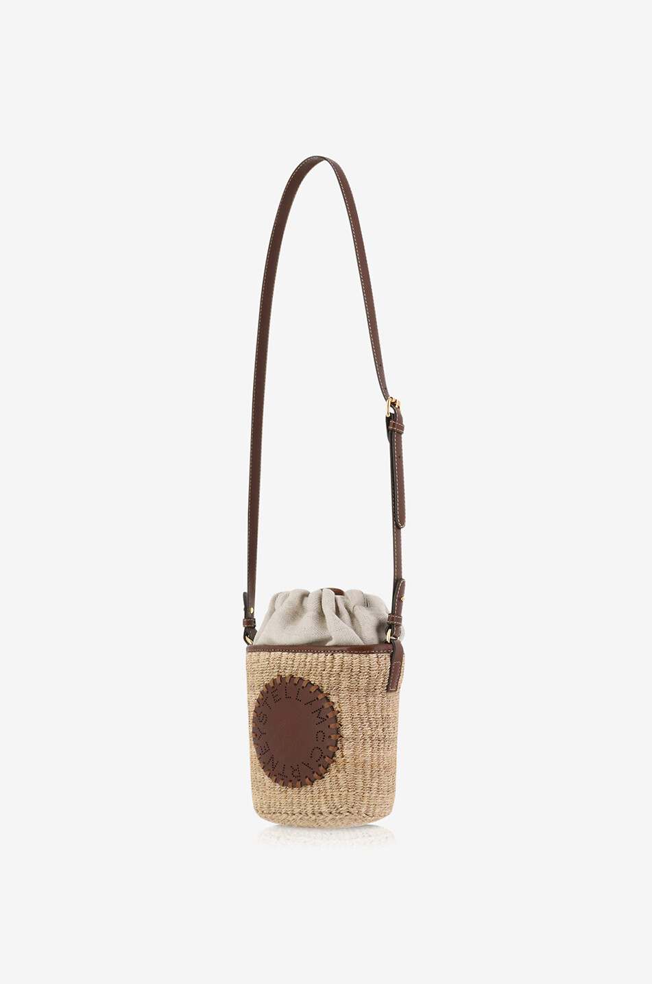 STELLA McCARTNEY Mini-Korb aus Bast STELLA Log Damen BRAUN 2
