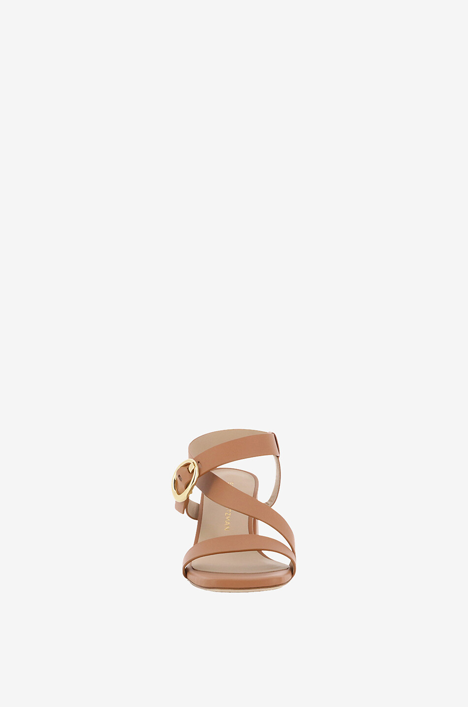 STUART WEITZMAN Benni 75 block heel smooth leather sandals Women BROWN 2