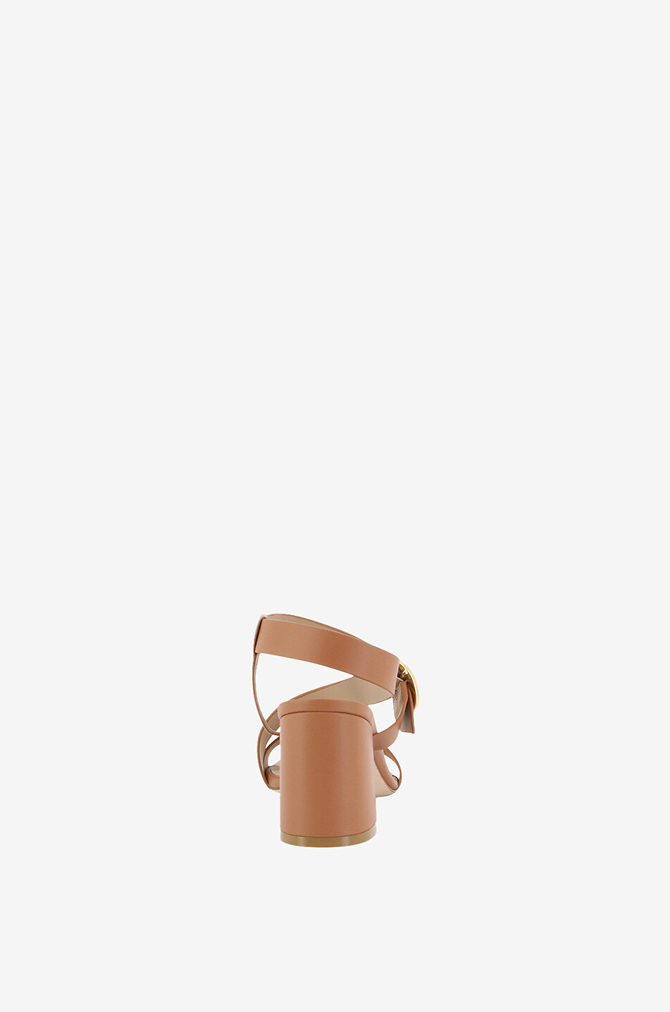 STUART WEITZMAN Benni 75 block heel smooth leather sandals Women BROWN 4