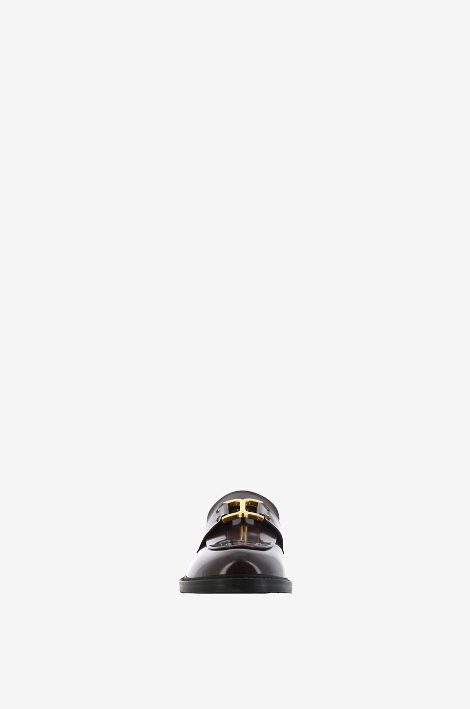 CHLOE Marcie brushed leather loafers Women DARK BROWN 2