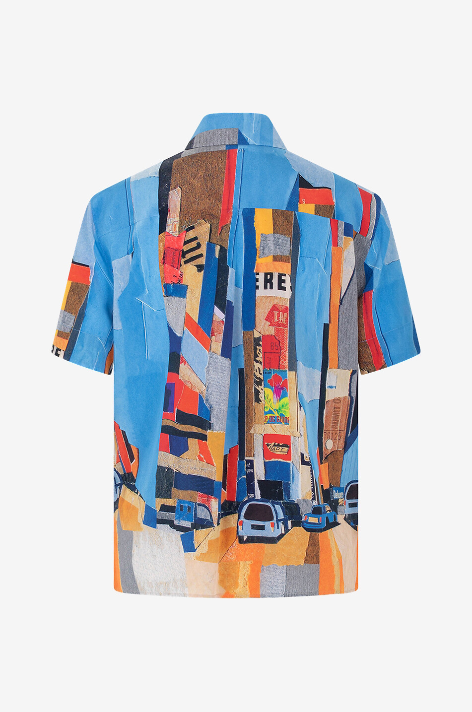 AKRIS PUNTO Buildings collage print boxy short-sleeved shirt Women MULTI COLOURED 2