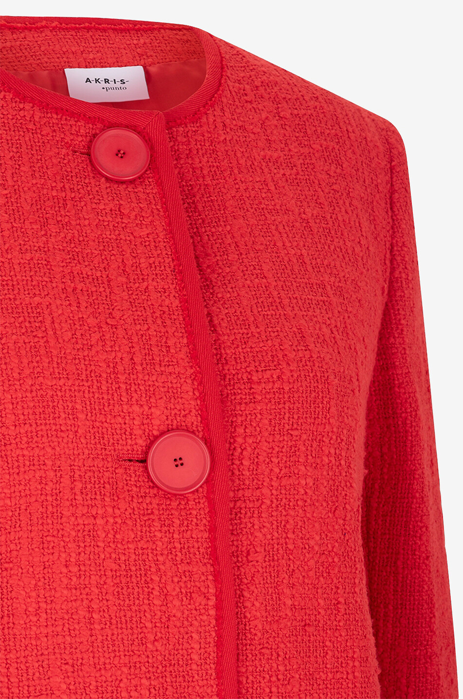 AKRIS PUNTO Cotton tweed suit jacket Women RED 3