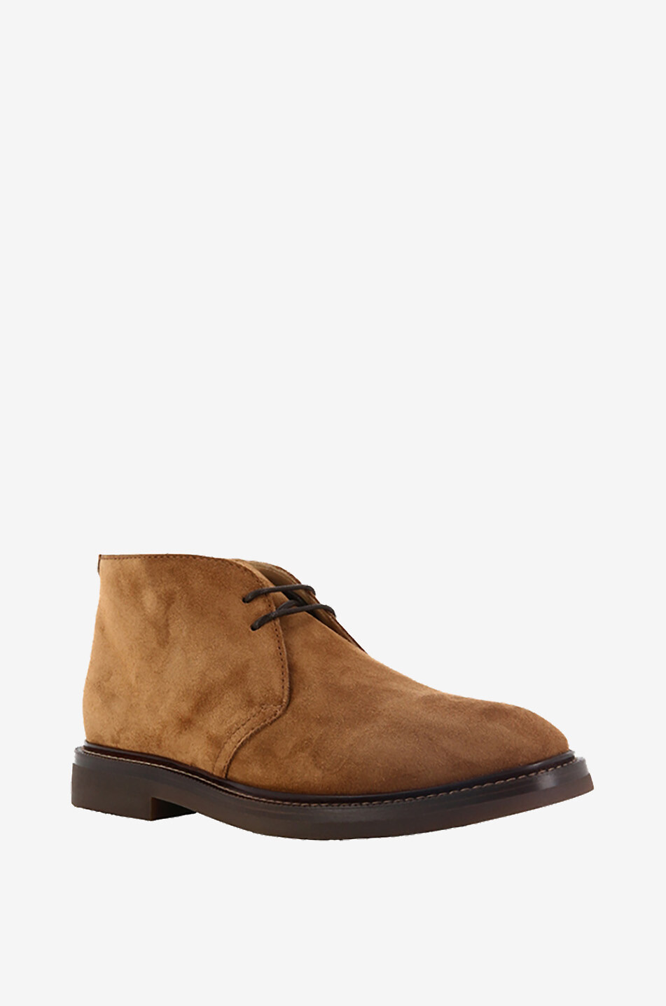 BRUNELLO CUCINELLI Desert boots in suede Men COGNAC 1